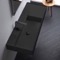 Black Ceramic Wall Mounted or Vessel Sink With Counter Space